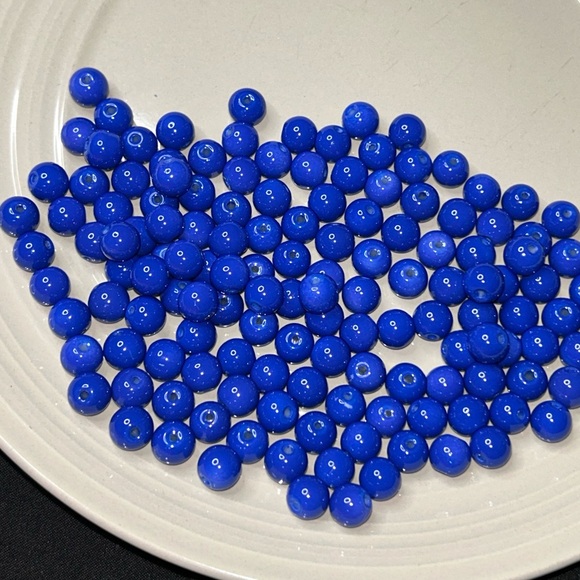 Cobolt blue 8mm Beads (50pcs) – Peace, Wisdom & Protection - Picture 1 of 2